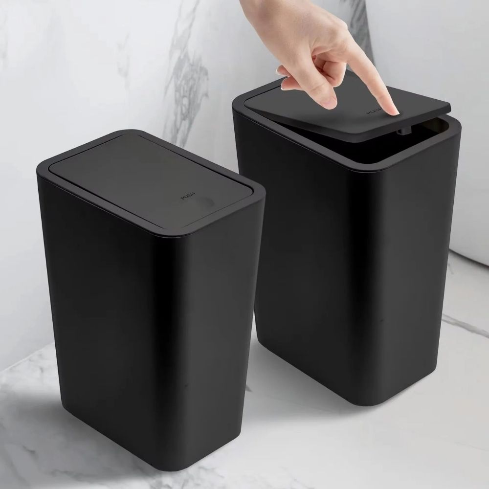 Lixeira Monocromática de Pressão Compre 1 Leve 2 - SwanBathroom