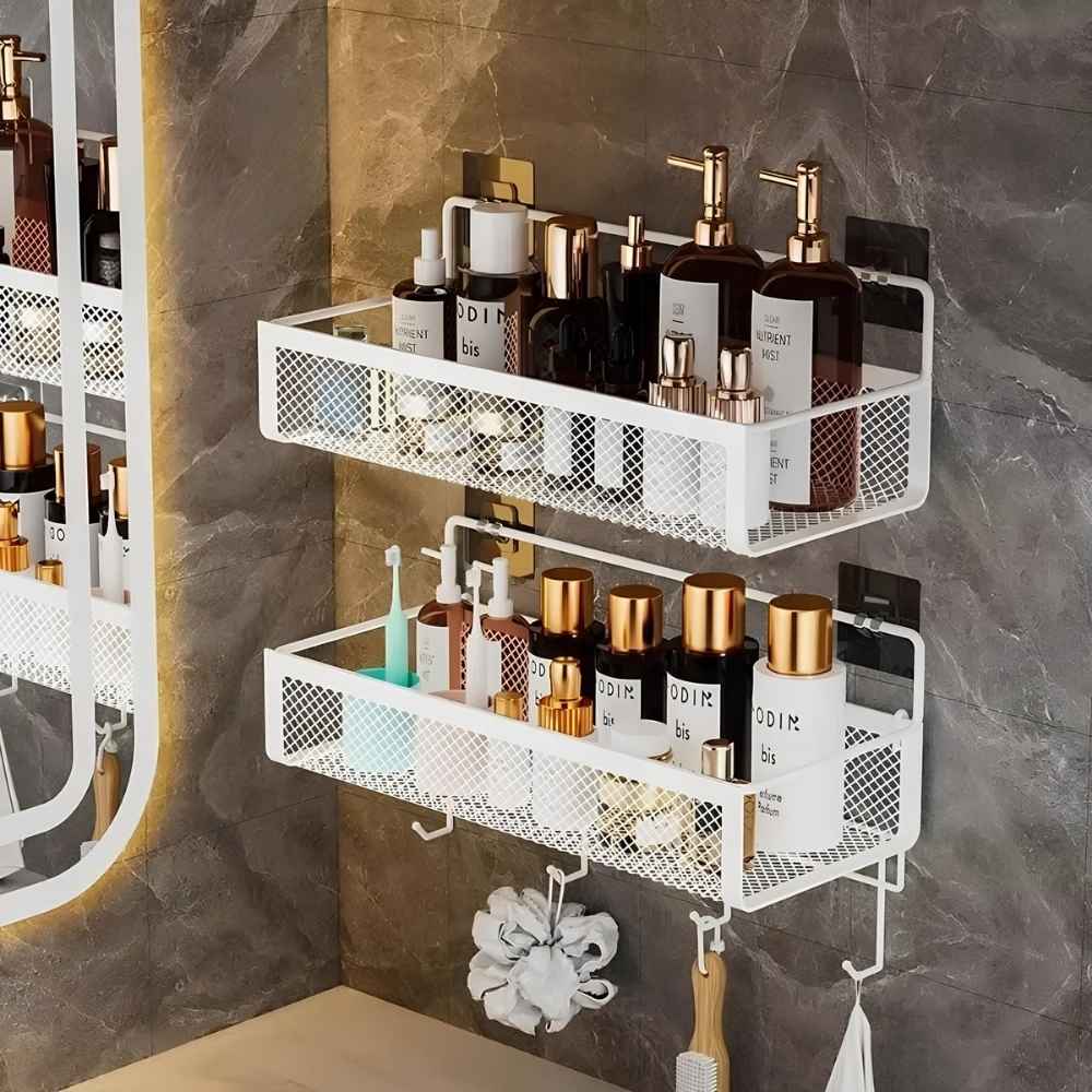Prateleira em Aço Inox para Banheiro - Swan Bathroom