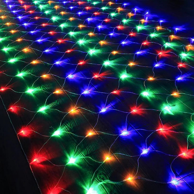 Pisca Pisca Rede de Leds Natalinos - Ilumine Exteriores