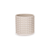 CACHEPOT EM CIMENTO ALTO RELEVO – 19X19CM