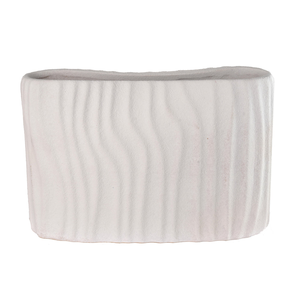 VASO DECORATIVO CERAMICA (BRANCO)