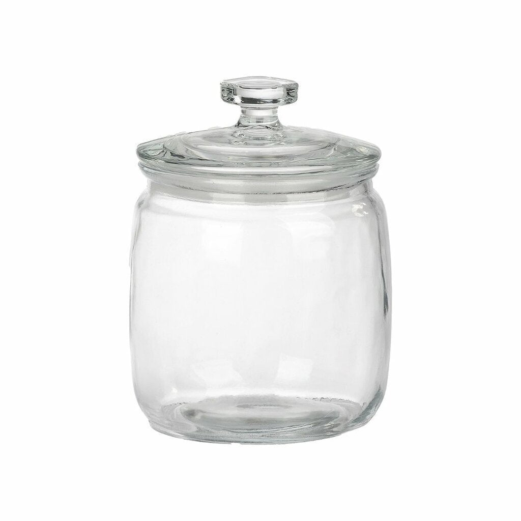 Porta mantimento em vidro com tampa 950ml D12cm A15,5cm