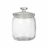Porta mantimento em vidro com tampa 950ml D12cm A15,5cm