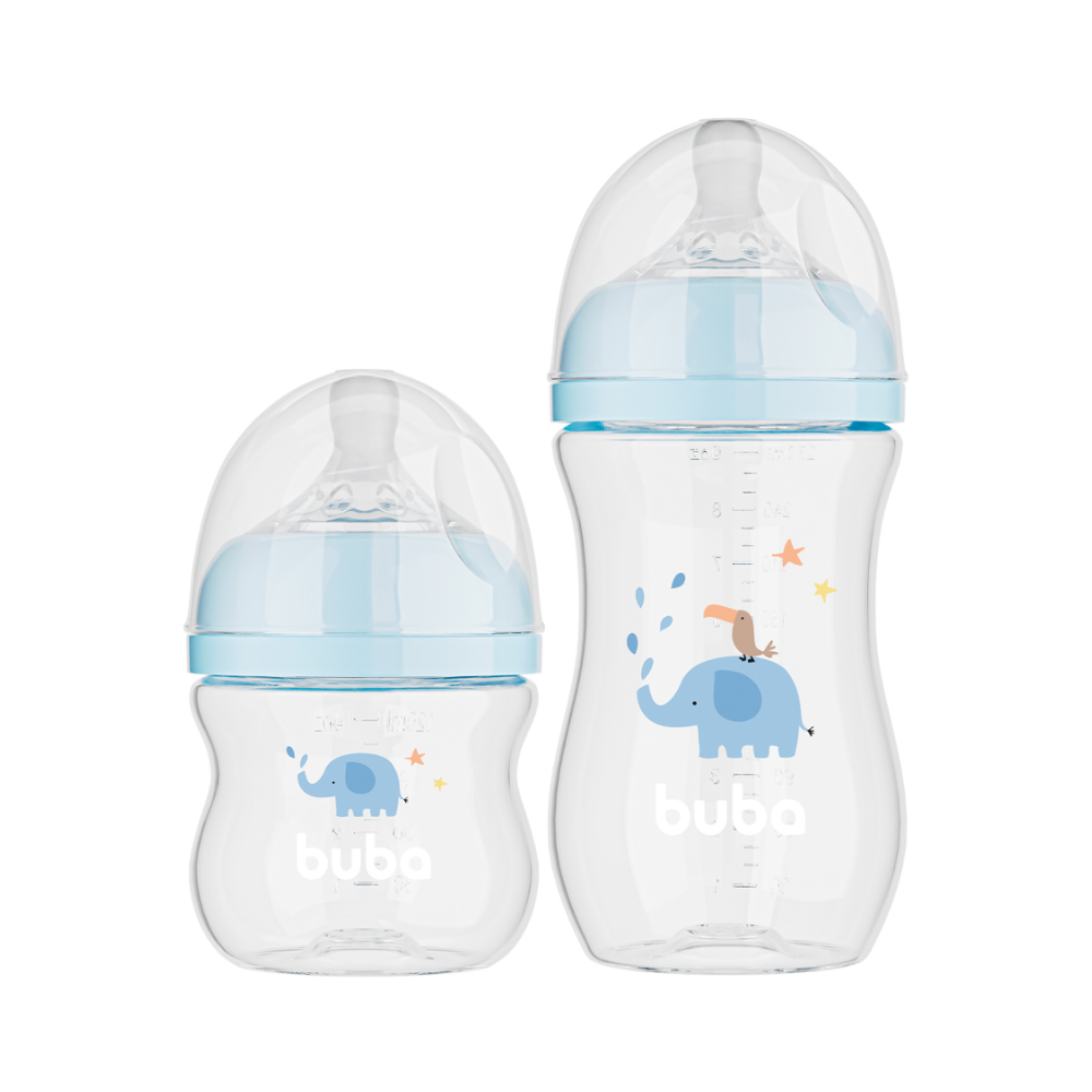 KIT 2 MAMADEIRAS EASY FLOW ELEFANTE AZUL
