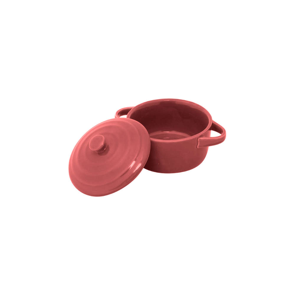 CACAROLA DE PORCELANA FARM VERMELHA – 14,5CM X 9CM X 11,5CM