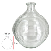 VASO DECORATIVO TRANSPARENTE 20CM