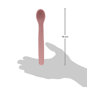 COLHER FLEXIVEL EM SILICONE ROSA