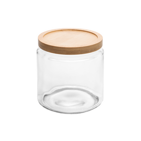 PORTA MANTIMENTO COM TAMPA DE BAMBU OASIS - 1,5L VIDRO