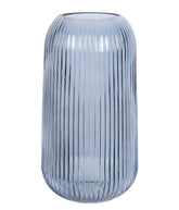 VASO DE VIDRO DECORATIVO AZUL 27CM