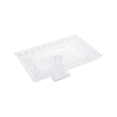 PRATO PARA BOLO COM PE CRISTAL DE CHUMBO JANINE – 29,5CM X 19,5CM