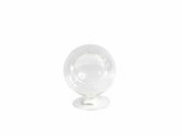 VASO DE VIDRO AQUARIO COM PÉ 12CM