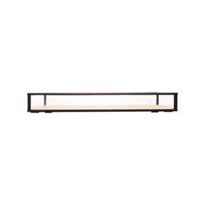 BANDEJA DECORATIVA TOSCANA PRETO METAL – 30CM X 20CM X 3CM