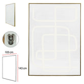 QUADRO DECORATIVO CURVAS (BRANCO) 1,43X1,03m
