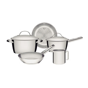 JOGO DE PANELAS AÇO INOX COM 5 PCS ALLEGRA