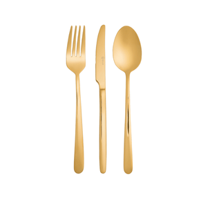 FAQUEIRO VIENA 12 PECAS DOURADO - INOX