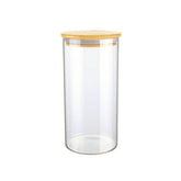 POTE PORTA MANTIMENTOS TAMPA BAMBU REDONDO 1000ML