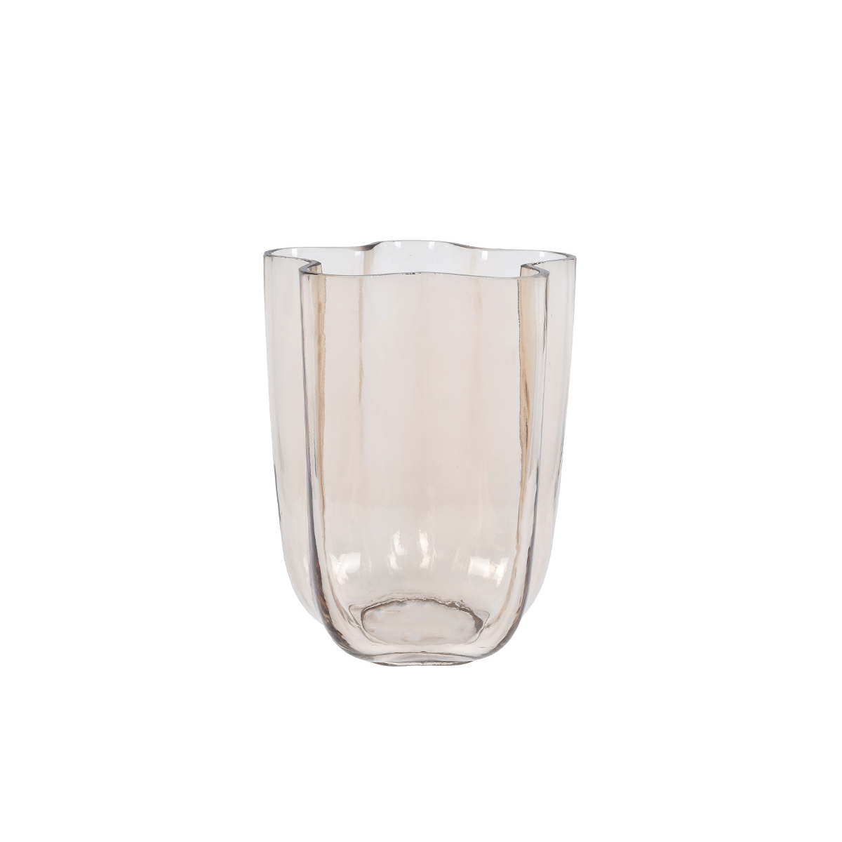 VASO DE VIDRO AMBAR