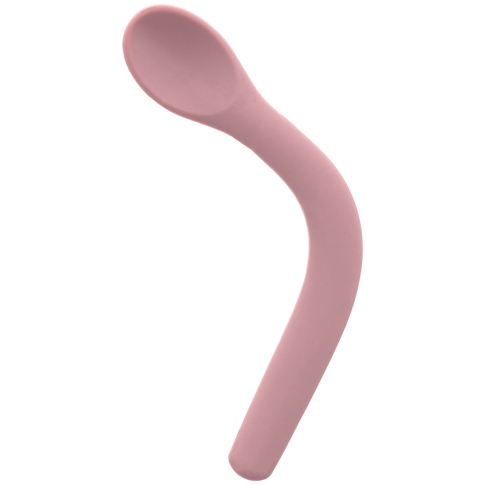 COLHER FLEXIVEL EM SILICONE ROSA