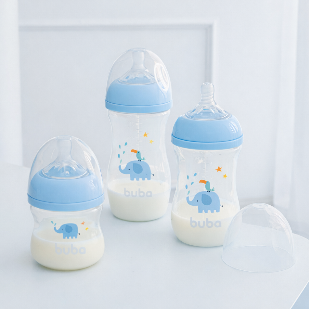 KIT 2 MAMADEIRAS EASY FLOW ELEFANTE AZUL
